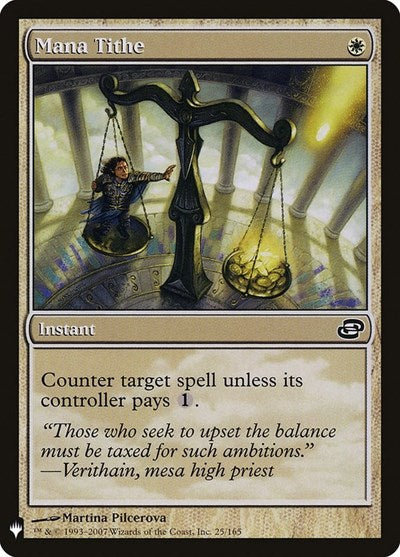 Mana Tithe (Mystery Booster) Light Play