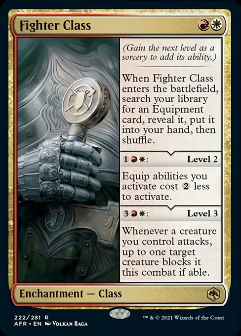 Fighter Class (Adventures in the Forgotten Realms) Light Play Foil