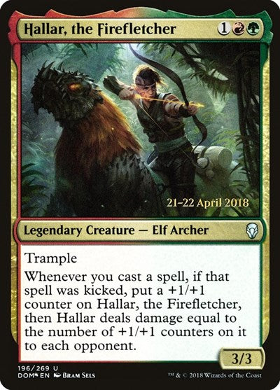 Hallar, the Firefletcher (Promos: Prerelease Cards) Heavy Play Foil