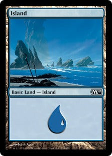 Island (235) (Magic 2010 Core Set) Medium Play Foil