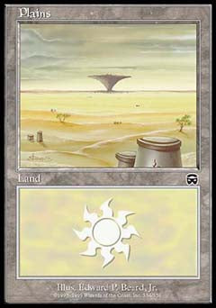 Plains (334) (Mercadian Masques) Medium Play