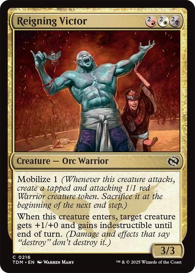 Reigning Victor (Tarkir: Dragonstorm) Near Mint Foil