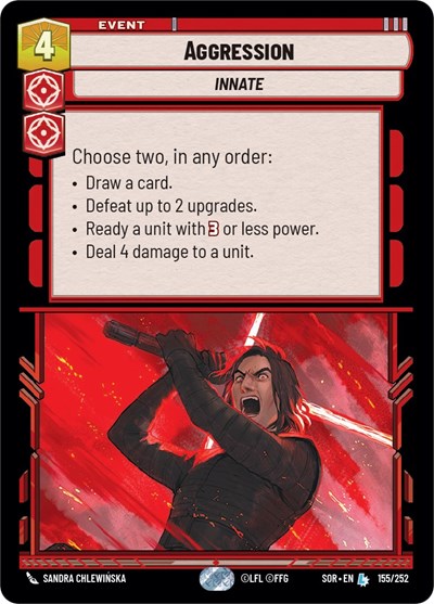 Aggression (Spark of Rebellion) Near Mint Foil