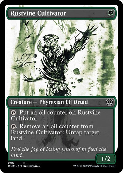 Rustvine Cultivator (Showcase) (Phyrexia: All Will Be One) Light Play
