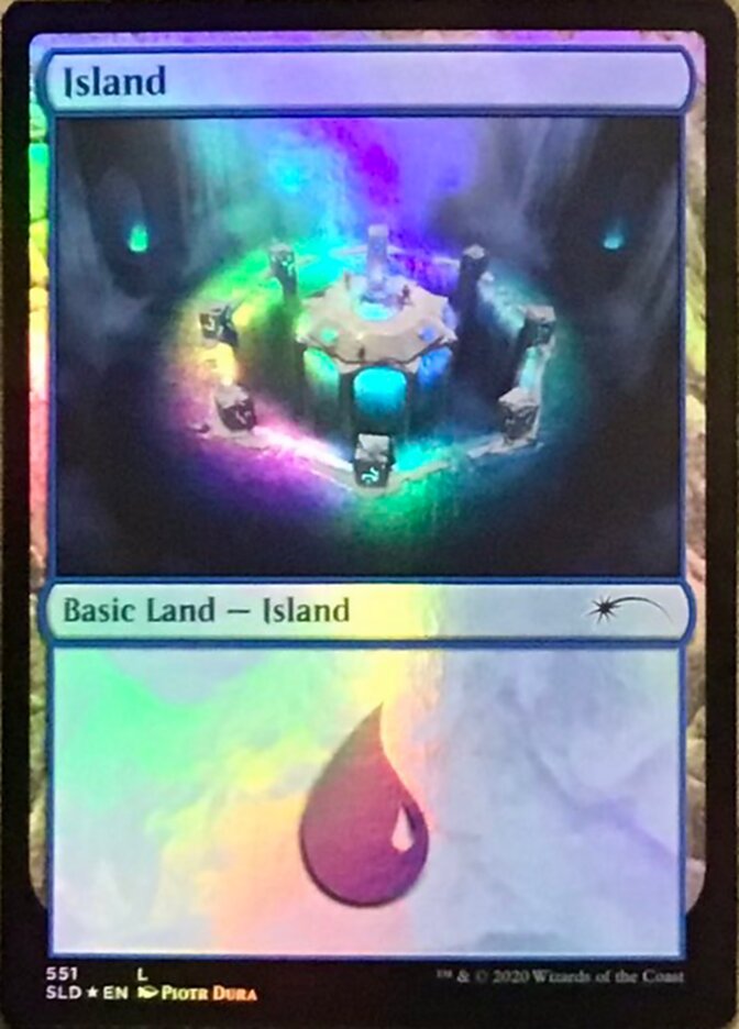 Island 551 (Secret Lair) Near Mint Foil