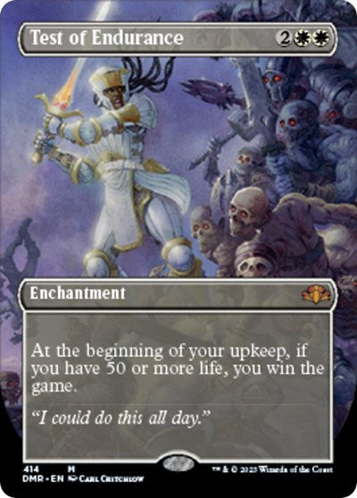 Test of Endurance (Borderless) (Dominaria Remastered) Near Mint Foil