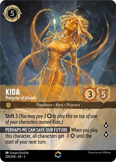 Kida - Protector of Atlantis (Alternate Art) (Into the Inklands) Near Mint Holofoil