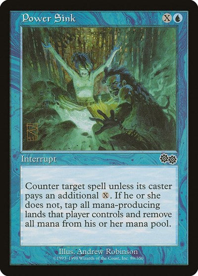 Power Sink (Urza's Saga) Medium Play