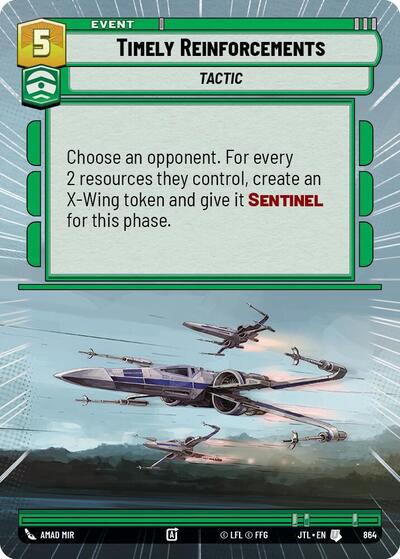 Timely Reinforcements (Hyperspace Foil) (Jump to Lightspeed) Near Mint Foil