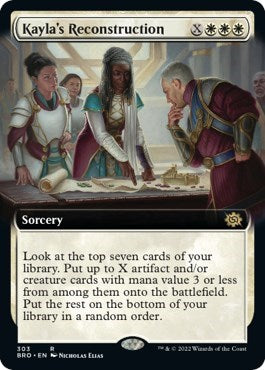 Kayla's Reconstruction (Extended Art) (The Brothers' War) Near Mint Foil