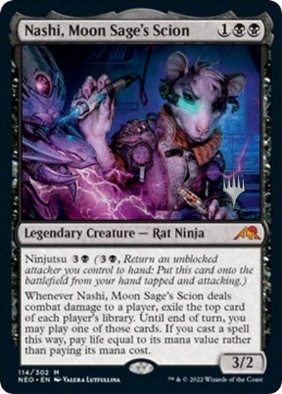 Nashi, Moon Sage's Scion (Promo Pack: Kamigawa: Neon Dynasty) Near Mint