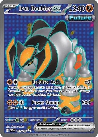 Iron Boulder ex - 192 (SV05: Temporal Forces) Near Mint Holofoil