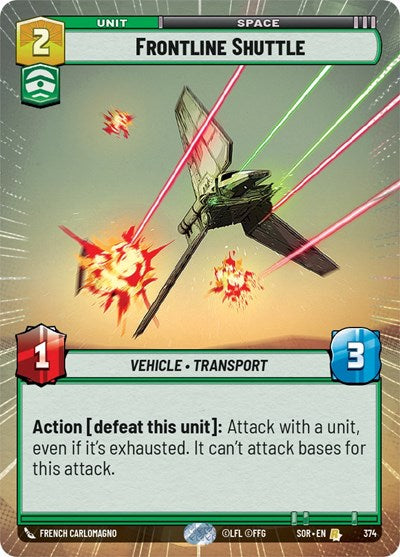 Frontline Shuttle (Hyperspace) (Spark of Rebellion) Near Mint
