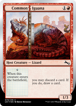Common Iguana (Unstable) Light Play Foil