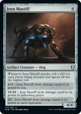 Iron Mastiff (Commander Legends: Battle for Baldur's Gate) Light Play Foil