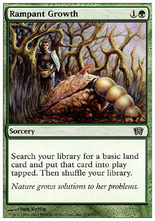 Rampant Growth (8th Edition) Light Play Foil