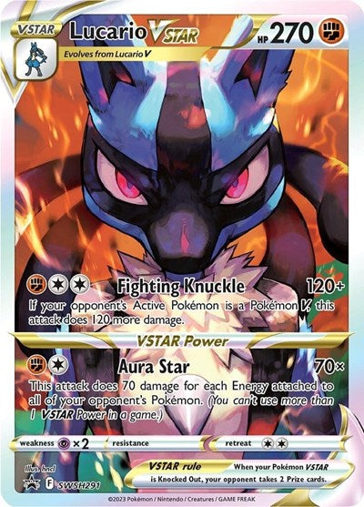 Lucario VSTAR - SWSH291 (SWSH: Sword & Shield Promo Cards) Light Play Holofoil