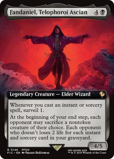 Fandaniel, Telophoroi Ascian (Extended Art) (Commander: FINAL FANTASY) Near Mint Foil