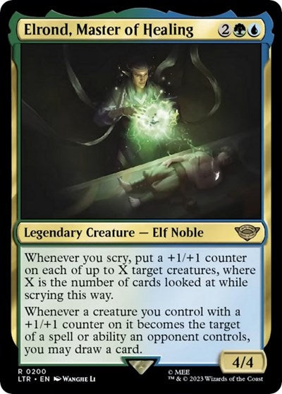 Elrond, Master of Healing (Universes Beyond: The Lord of the Rings: Tales of Middle-earth) Light Play Foil