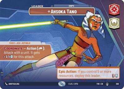 Ahsoka Tano Snips (Showcase) (Twilight of the Republic) Near Mint Foil