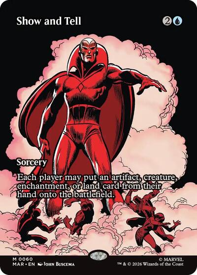 Show and Tell (Borderless) (Marvel Eternal-Legal) Light Play