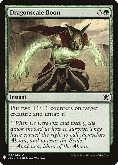 Dragonscale Boon (Mystery Booster) Light Play
