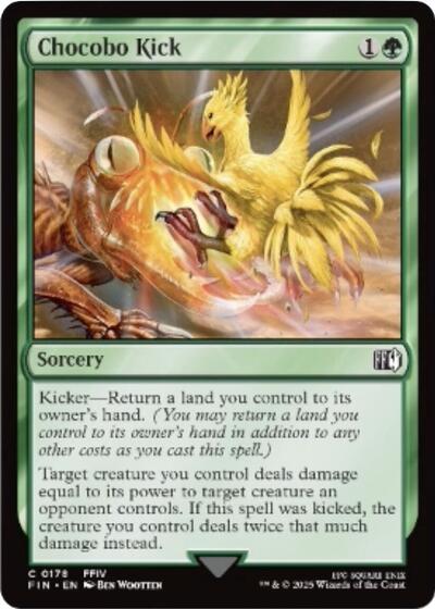 Chocobo Kick (Universes Beyond: FINAL FANTASY) Near Mint Foil