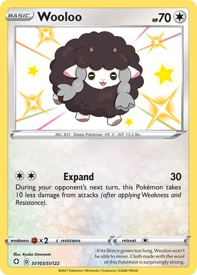 Wooloo (Shining Fates: Shiny Vault) Near Mint Holofoil