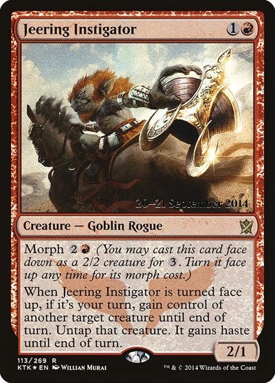 Jeering Instigator (Promos: Prerelease Cards) Light Play Foil