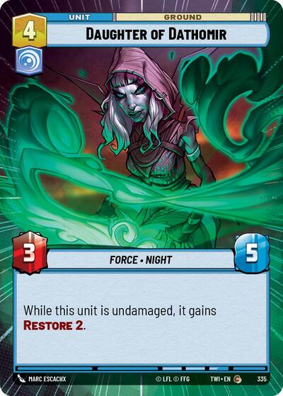 Daughter of Dathomir (Hyperspace) (Twilight of the Republic) Near Mint Foil