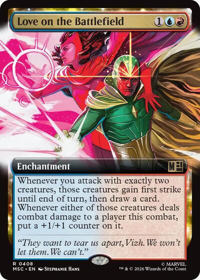 Love on the Battlefield (Extended Art) (Commander: Marvel Super Heroes) Near Mint