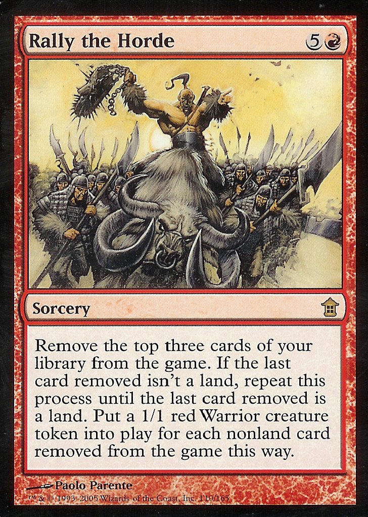 Rally the Horde (Saviors of Kamigawa) Heavy Play