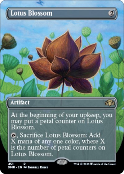 Lotus Blossom (Borderless) (Dominaria Remastered) Light Play Foil