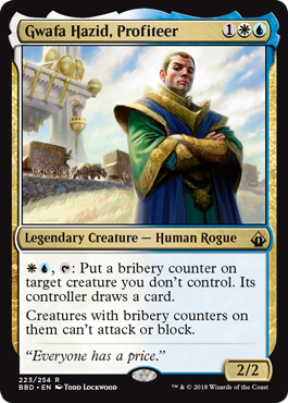 Gwafa Hazid, Profiteer (Battlebond) Light Play Foil