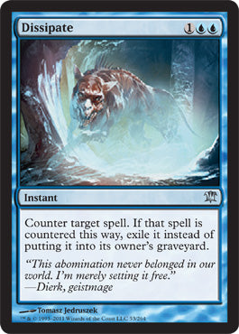Dissipate (Innistrad) Heavy Play Foil