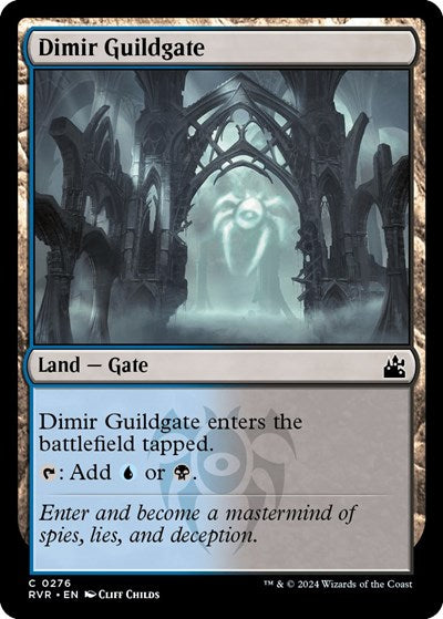 Dimir Guildgate (Ravnica Remastered) Light Play