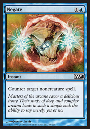 Negate (Magic 2011 Core Set) Medium Play Foil