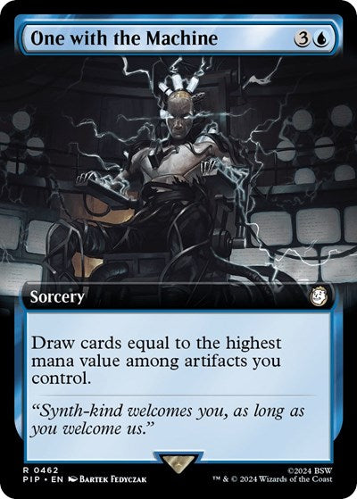 One with the Machine (Extended Art) (Universes Beyond: Fallout) Near Mint Foil