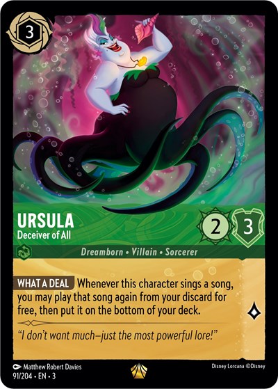 Ursula - Deceiver of All (Into the Inklands) Near Mint