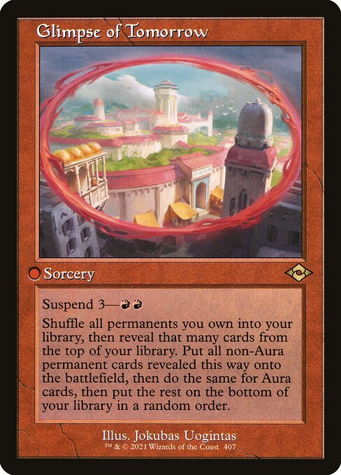 Glimpse of Tomorrow (Retro Frame) (Foil Etched) (Modern Horizons 2) Near Mint Foil