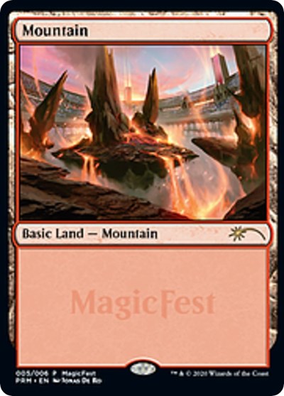 Mountain (2020) (Promos: Magicfest Cards) Near Mint Foil