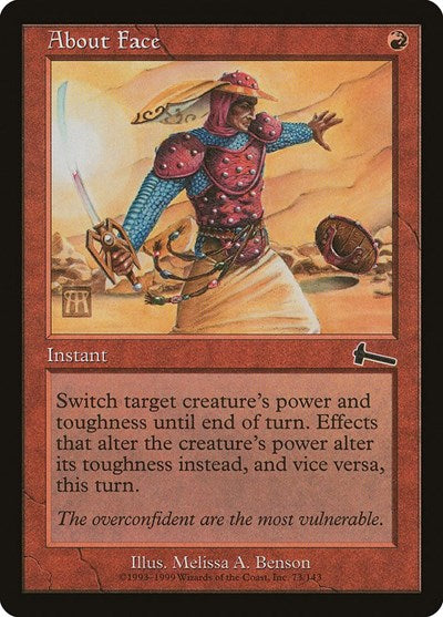 About Face (Urza's Legacy) Damaged / Poor Foil