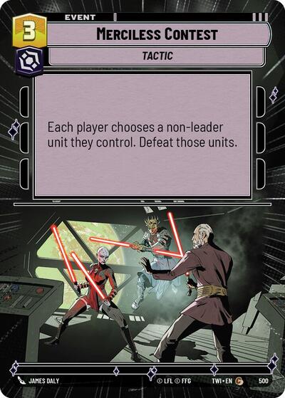 Merciless Contest (Hyperspace) (Twilight of the Republic) Near Mint Foil
