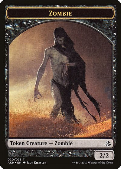 Zombie Token (Amonkhet) Light Play