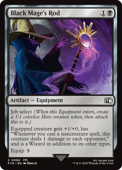 Black Mage's Rod (Universes Beyond: FINAL FANTASY) Light Play Foil