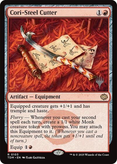 Cori-Steel Cutter (Promo Pack: Tarkir: Dragonstorm) Light Play Foil