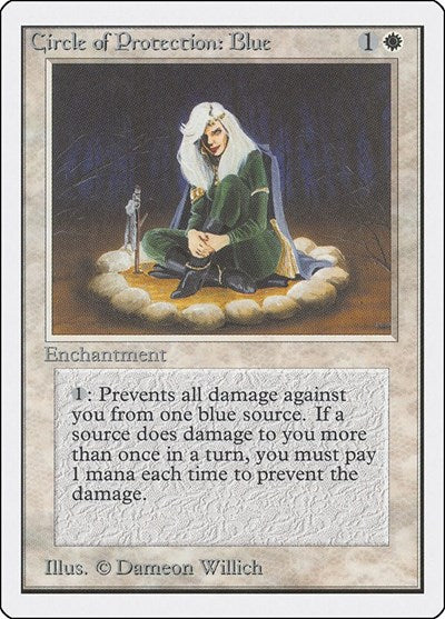 Circle of Protection: Blue (Unlimited) Near Mint