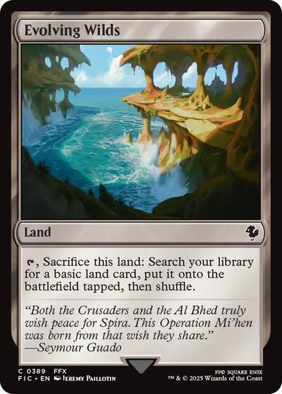 Evolving Wilds (Surge Foil) (Commander: FINAL FANTASY) Near Mint Foil