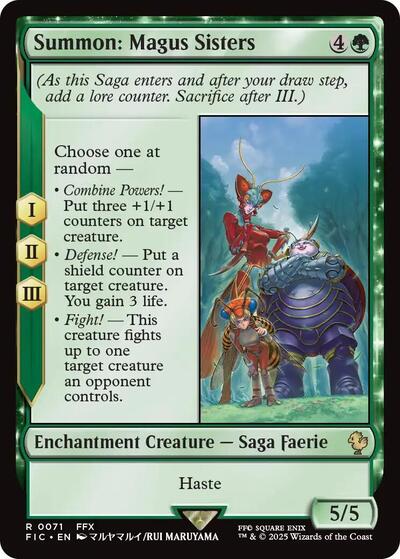 Summon: Magus Sisters (Commander: FINAL FANTASY) Light Play