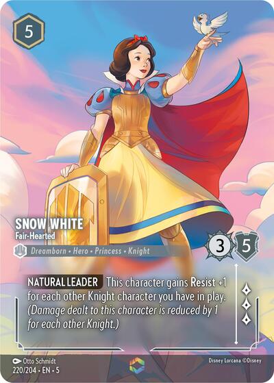 Snow White - Fair-Hearted (Enchanted) (Shimmering Skies) Near Mint Holofoil